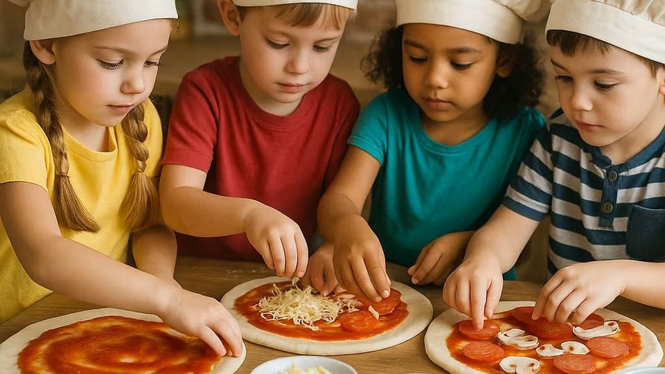 Taller de pizza infantil en Trafalgar Pizza Club