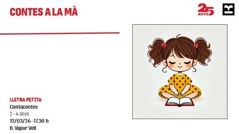 Lletra Petita - Club de lectura infantil/juvenil: Narració 'Contes a la mà', amb Rosa Pinyol