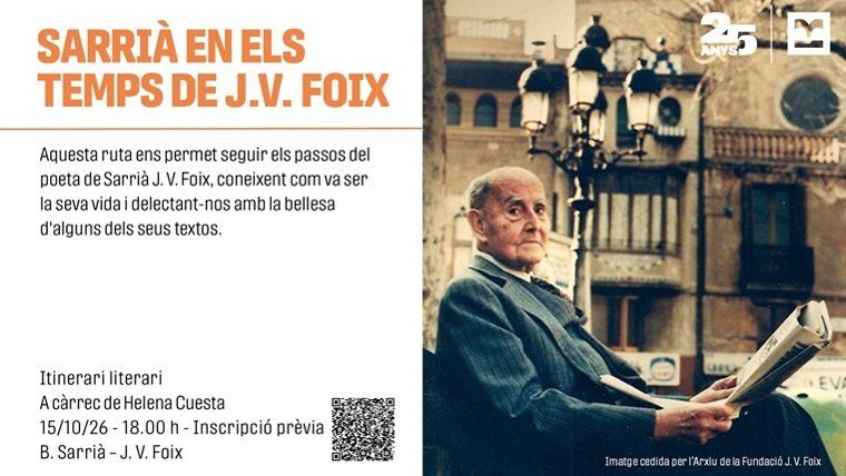 Sarrià en els temps de J. V. Foix