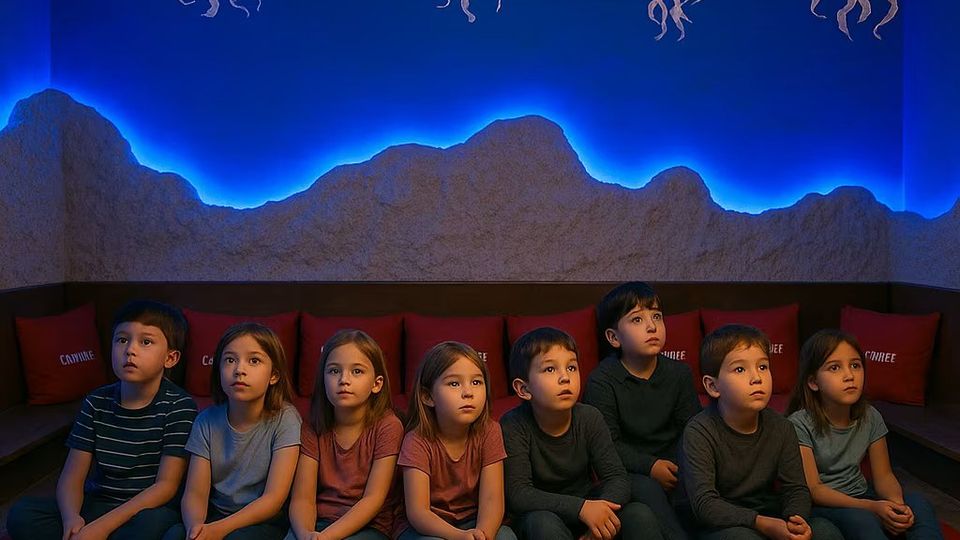 Proyección para niños en Verne