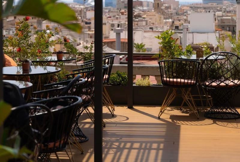Brunch con barra libre de mimosas en la Terraza de Vivi