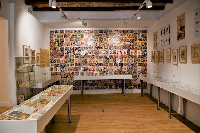 Entrada al Museu del Còmic i la il·lustració