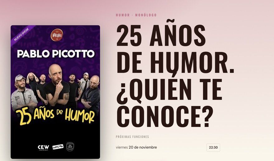 Pablo Picotto - 25 años de humor