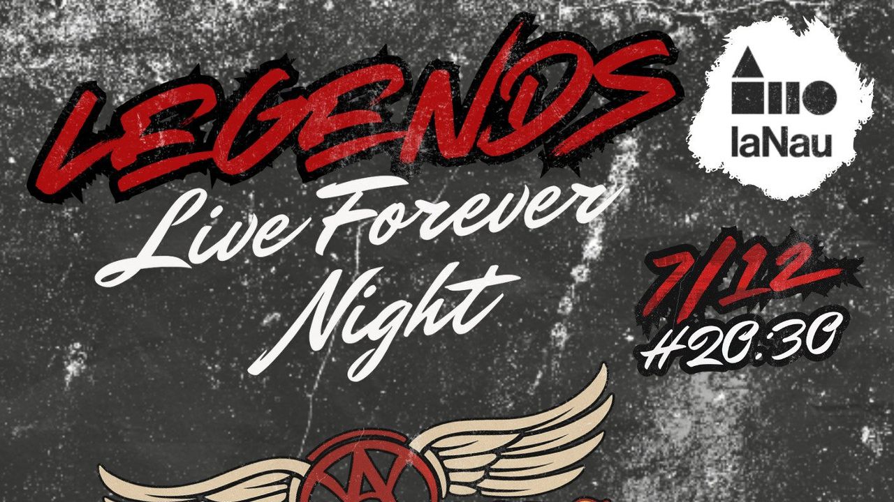 Legends Live Forever: Tributos a Iron maiden, guns and roses y Aerosmith
