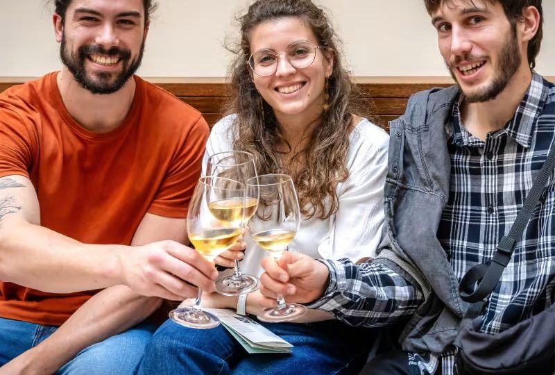 Entrada al VINSEUM con degustación de vino catalán