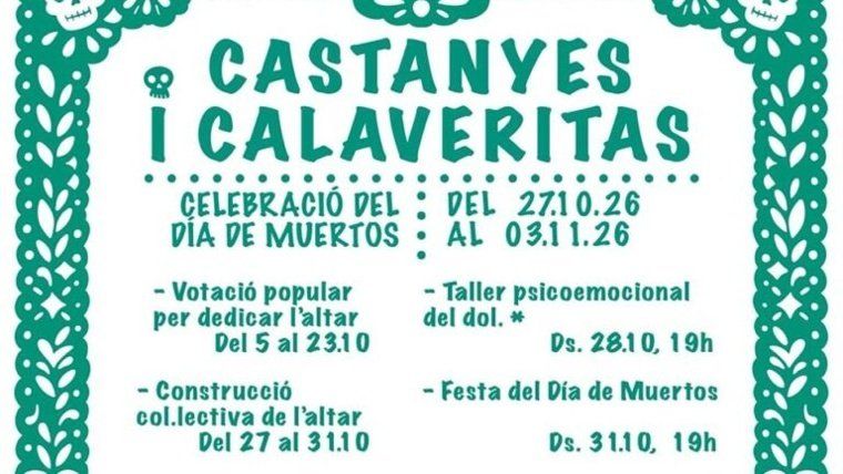 Construcción comunitaria del altar de muertos