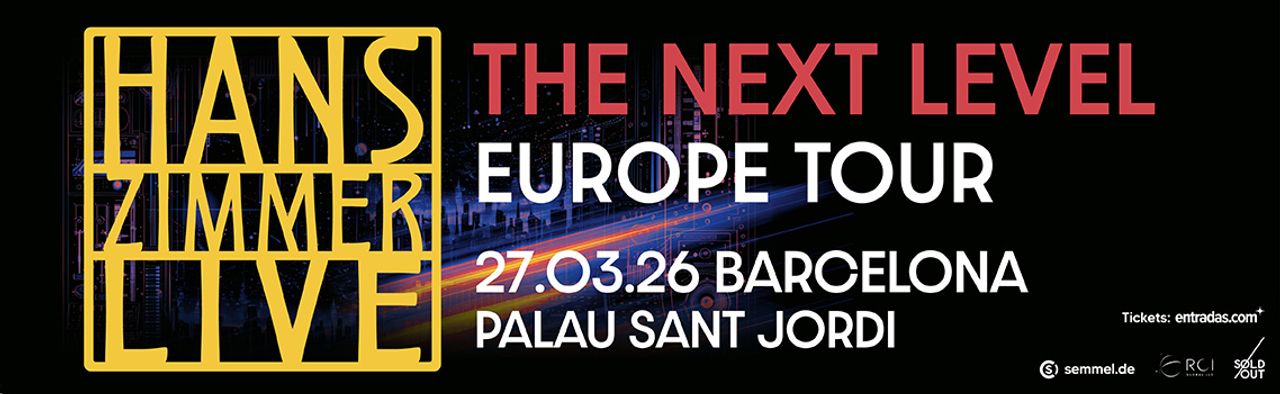 Cartel Hans Zimmer Live. Foto: Palau Sant Jordi.