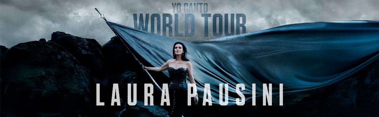 Cartel Yo canto World Tour - Laura Pausini. Foto: Palau Sant Jordi.