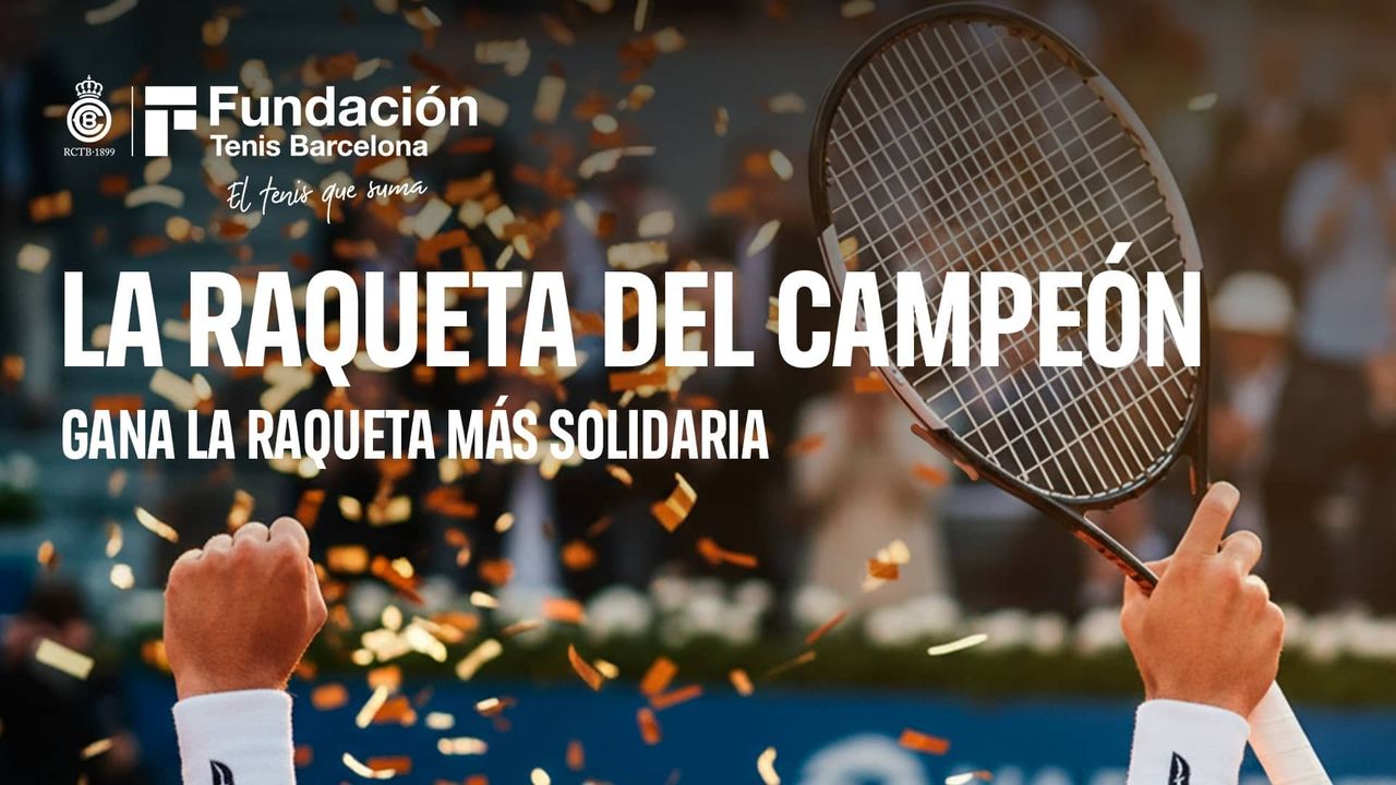 Cartel Fundación Tenis. Foto: Barcelona Open Banc Sabadell.