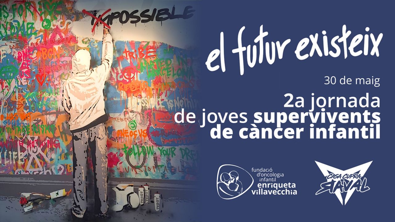 Cartel "El futur existeix". Foto: Fundación de Oncologia Enriqueta Villavecchia.
