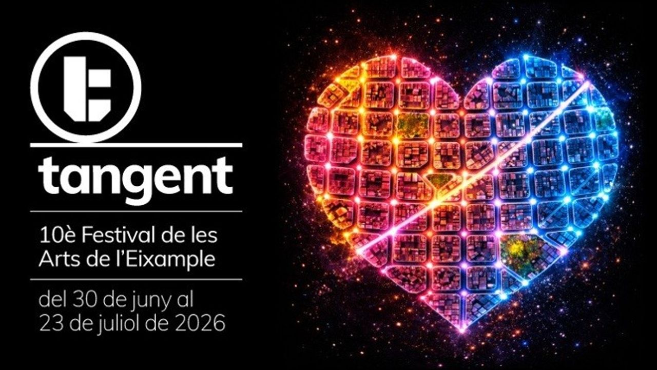 Cartel Tangent. 10o Festival de las Artes del Ensanche. Foto: Ajuntament de Barcelona.